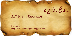 Élő Csongor névjegykártya